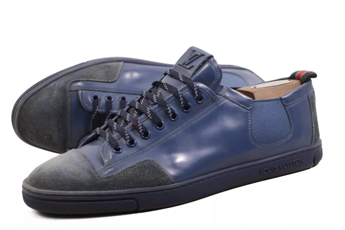 Louis Vuitton SLALOM Turnschuhe BLAU UK7,5/US8,5 Schuhe 100