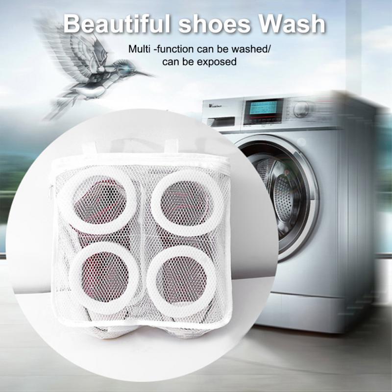 Mesh Washing Machine Shoes Bag Protective Portable Travel Anti-deformation Cloth