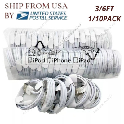USB Fast Charger Cable 3FT/6FT For Apple iPhone 13 11 8 7 6 5 Charging Cord LOT