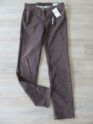 TONI PERFECT SHAPE SLIM LEICHTE JEANS HOSE Gr. 38 40 N grau-rot *NEU* 99,95 