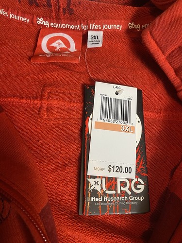LRG “Friday The 47th” Red Zip Hoodie- Jason Voorhees Men’s Size 3XL - 第 9/10 張圖片