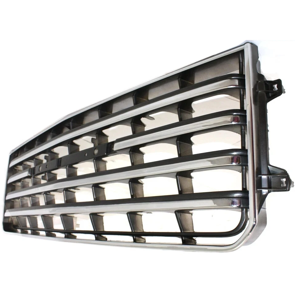 NEW Front Grille Chrome Shell w/ Gray Insert For 1981-1987 Toyota Land Cruiser Foto 4 de 4