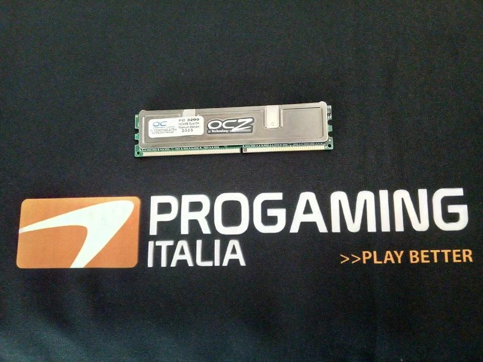1 x Ocz Ram PC 3200 1Gb Dual CH Titanium Edition - Immagine 2 di 2