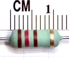 2 pcs 120 ohm 1W Wire Wound Power Resistors with flameproof coating