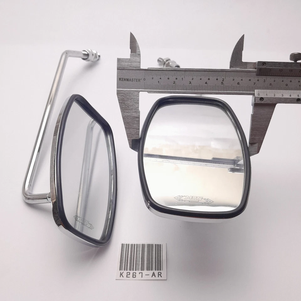 Par de espejos retrovisores Honda C50 C65 C70 C90 CM90 CM91 C100 C102 C105 nuevos Foto 3 de 4