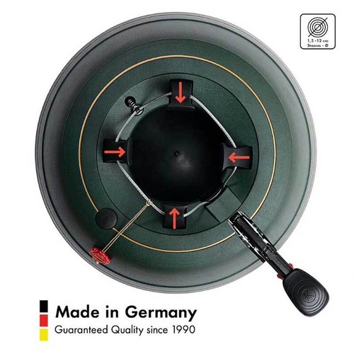 Star-Max Kerstboomstandaard, Start 3, groen, 37,0 x 37,0 x 11,0 cm, S300