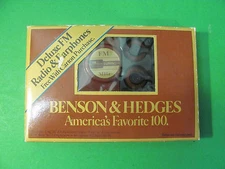 Benson & Hedges Favorite 100 Deluxe FM Radio & Ear Phones Philip Morris 1986