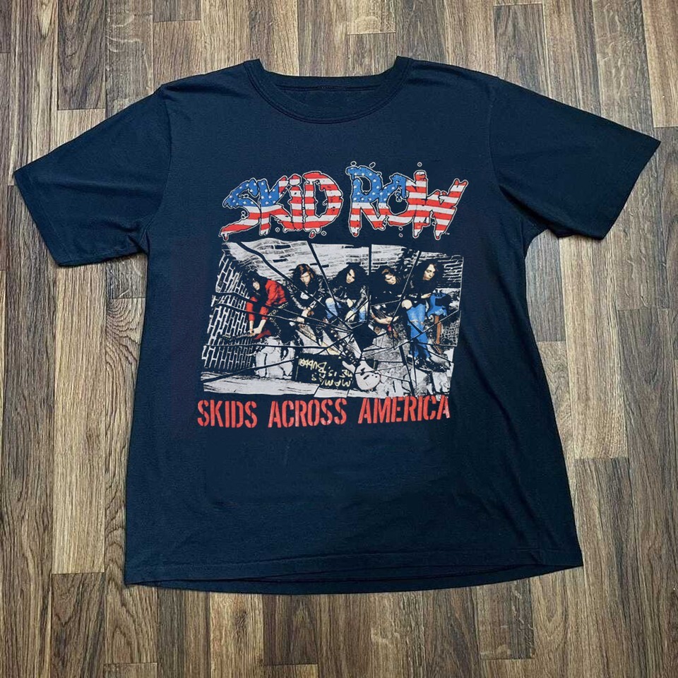 FILA T shirt Skid Row Skids Across America taglia intera S 5XL KN652