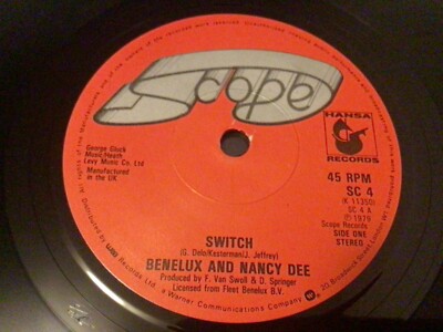Benelux and Nancy Dee Switch 7 inch vinyl single record