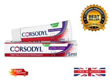 Corsodyl Toothpaste Ultra Clean Daily Gum Care 75ml UK 54.27 per litre