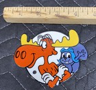 Rocky & Bullwinkle Porcelain Like Magnet Cartoon Tv Show Animation Gas Oil