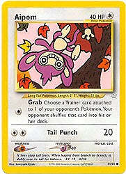 Pokemon Neo Revelation  41/64 Aipom UNLIMITED EDITION Card