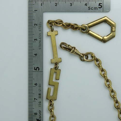 Antik Gelbgold Gefüllter Uhrenanhänger Länge 16 1/4 Zoll um 1930 - Bild 6 von 6