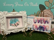 ALOHA - Gel Press On Nails, su ordinazione, Vacanze, Stitch, Disney