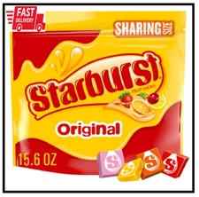 STARBURST Original Fruit Chews Chewy Summer Candy Sharing Size Bag, 15.6oz