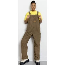 Walls Insulated Overalls 2XL unisexBrown Cotton Workwear Bibs  Utility Pants
