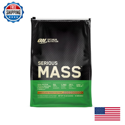 Optimum Nutrition Serious Mass Weight Gainer Protein Powder, Vitamins