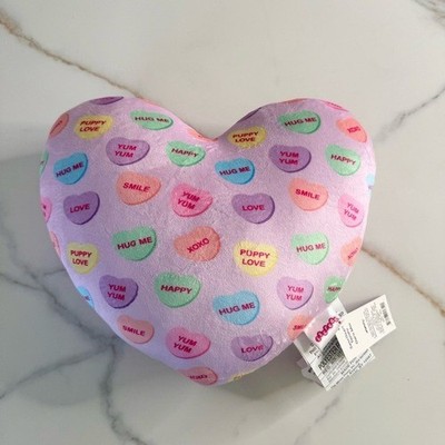 NWT Iscream It s Sugar Sweetheart Conversation Heart Plush Pillow