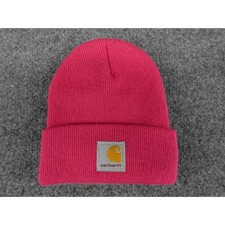 Carhartt Watch Beanie Toddler One Size Pink Acrylic Rib Knit Hat Logo Patch