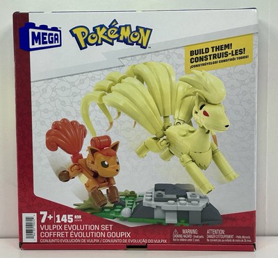 Mega POKEMON Vulpix Evolution Set Ninetales Build Them Articulated 145 pc Figure