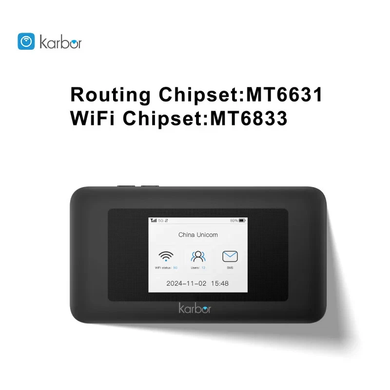 Karbor Pocket Wifi 5g WiFi6 Router Mobile 5g Router with Sim Card Slot 5g Router - Image 3 of 4