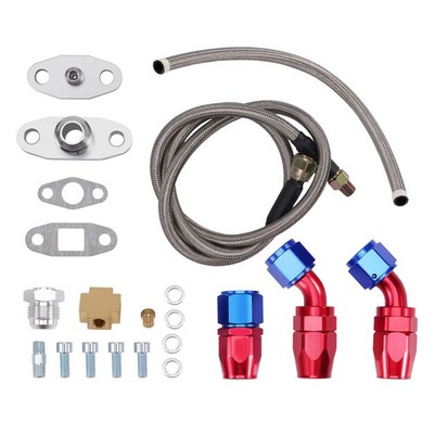 Universal Turbo Oil Feed + Ölrücklaufleitung Hose Öl Rücklauf Leitung For T3 T4
