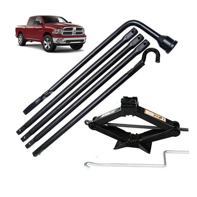 Spare Tire Tool Kit with Case & Scissor Jack 2 Ton for Dodge Ram 1500