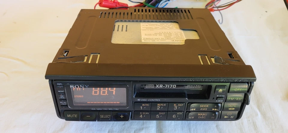 Autoradio Vintage SONY XR-7170. Anni 90 Lancia Thema .Fiat Lancia - Immagine 2 di 4