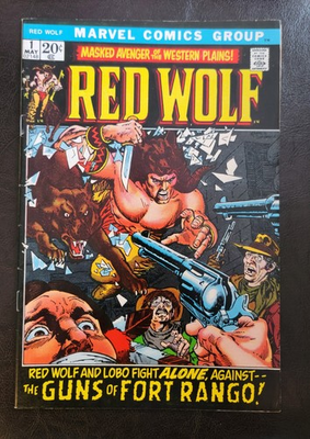 #ad Red Wolf #1 1972 Marvel VF 8.0 Syd Shores art Roy Thomas Story Gil Kane cover $39.99