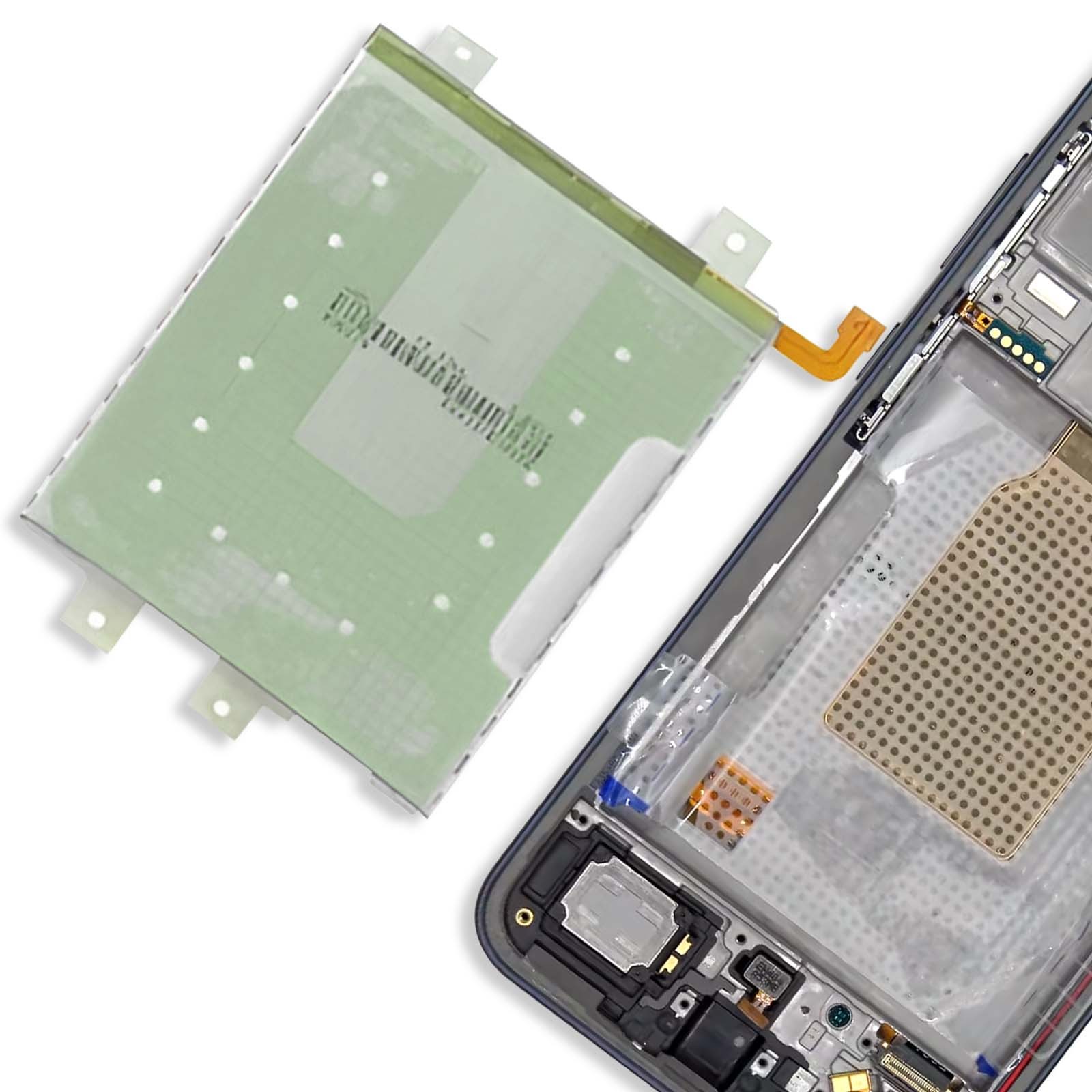 Fixation forte originale pour batterie Galaxy A35 double face transparent