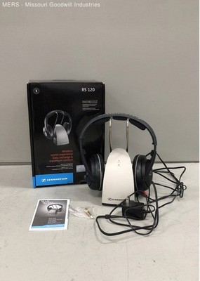 Sennheiser RS 120 Wireless RF Headphone System For TV With Transmitter Box