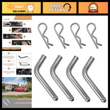 4 Pcs 58 Trailer Hitch Pin Clip Set Zinc Locking Pins For 2 Receiver Univ