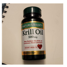Natures Bounty Krill Oil 500mg Heart Health R...