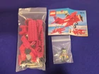 LEGO Town: Eagle Stunt Flyer red airplane biplane vintage 100% w/ Instructions