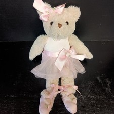 Bearington Nina Ballerina Plush Bear Pink Ballet Costume 12" EUC