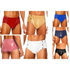 Adult Men Zipper Diaper Covers Pants Waterproof Leakproof Incontinence Underwear