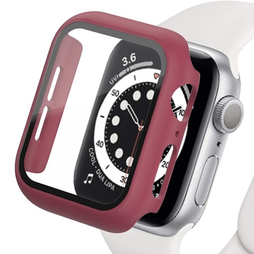Tempered Glass+cover For Apple Watch Accessories 45mm 41mm 44mm 40mm 42mm Screen - Zdjęcie 70 z 134