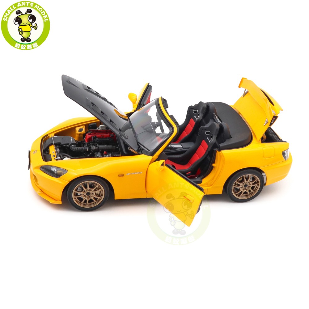 ミニカー masalkeya700 1/18 MOTORHELIX Honda S2000 AP2 MUGEN New Indy Yellow Diecast