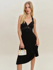 Reformation London Knit dress Black Medium RRP £229