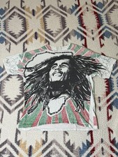 BOB MARLEY 1989 10th Anniversary Lion vintage RARE GRAIL ALLOVER PRINT XL