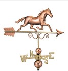 Good Directions Polished Copper Galloping Horse Weathervane-1974P