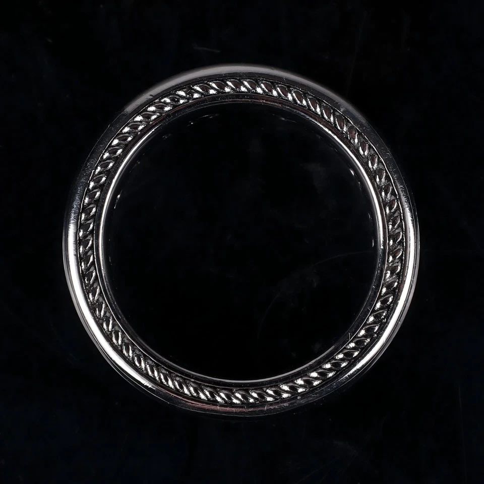 ANILLO DAVID YURMAN 8,5 MM SS DIAMANTES BLANCOS AERODINÁMICOS PARA HOMBRE TALLA 8 Foto 3 de 4