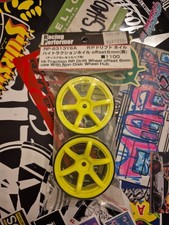 Yokomo High Traction Wheels RP-6313Y6A Yellow 6mm Offset RC Drift Reve-D 1/10