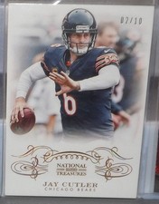 2013 Panini National Treasures JAY CUTLER (Bears) Century Gold #17  2/10