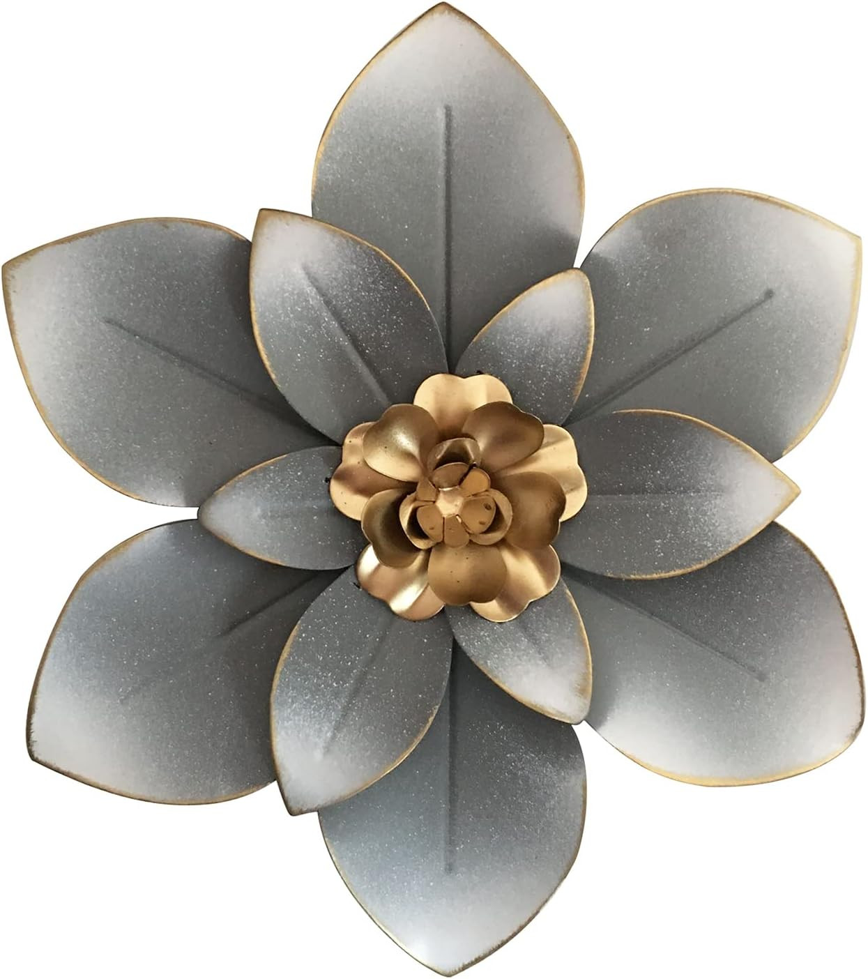 Fiore Artistico in Metallo Stile Vintage 25,4 cm - Wall Art Floreale