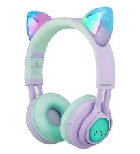 New Kids Wireless Headphones, CT-7S Cat Ear Bluetooth, 85dB Volume Limiting, LED