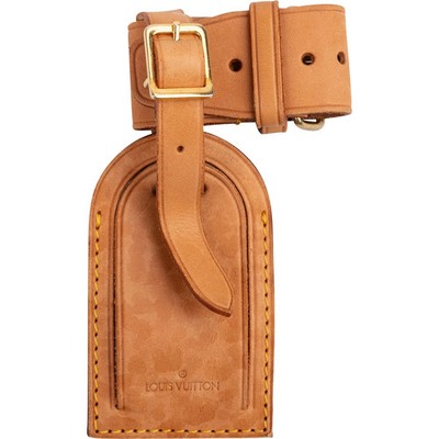 Louis Vuitton Vachetta Leather Luggage Tag Set Gepäckanhänger Namensschild