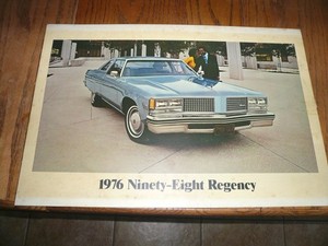1976 Oldsmobile Ninety-Eight Regency Dealer Showroom Sales Poster/Picture