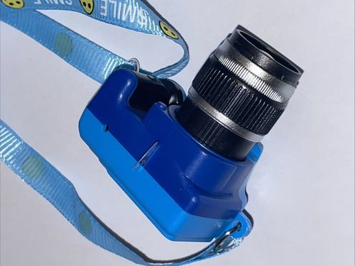 Blue Toy Camera Accessory with Realistic Flash Fits Labubu (NO DOLL INCLUDED) - Picture 3 of 5