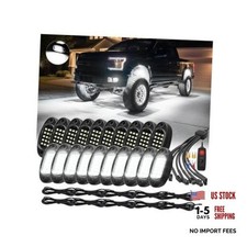 20Pods All Pure White LED Rock Lights Full Kit Plug and Play  20Pods Pre Wired